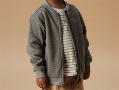 Lil Atelier sweat cardigan forest fog